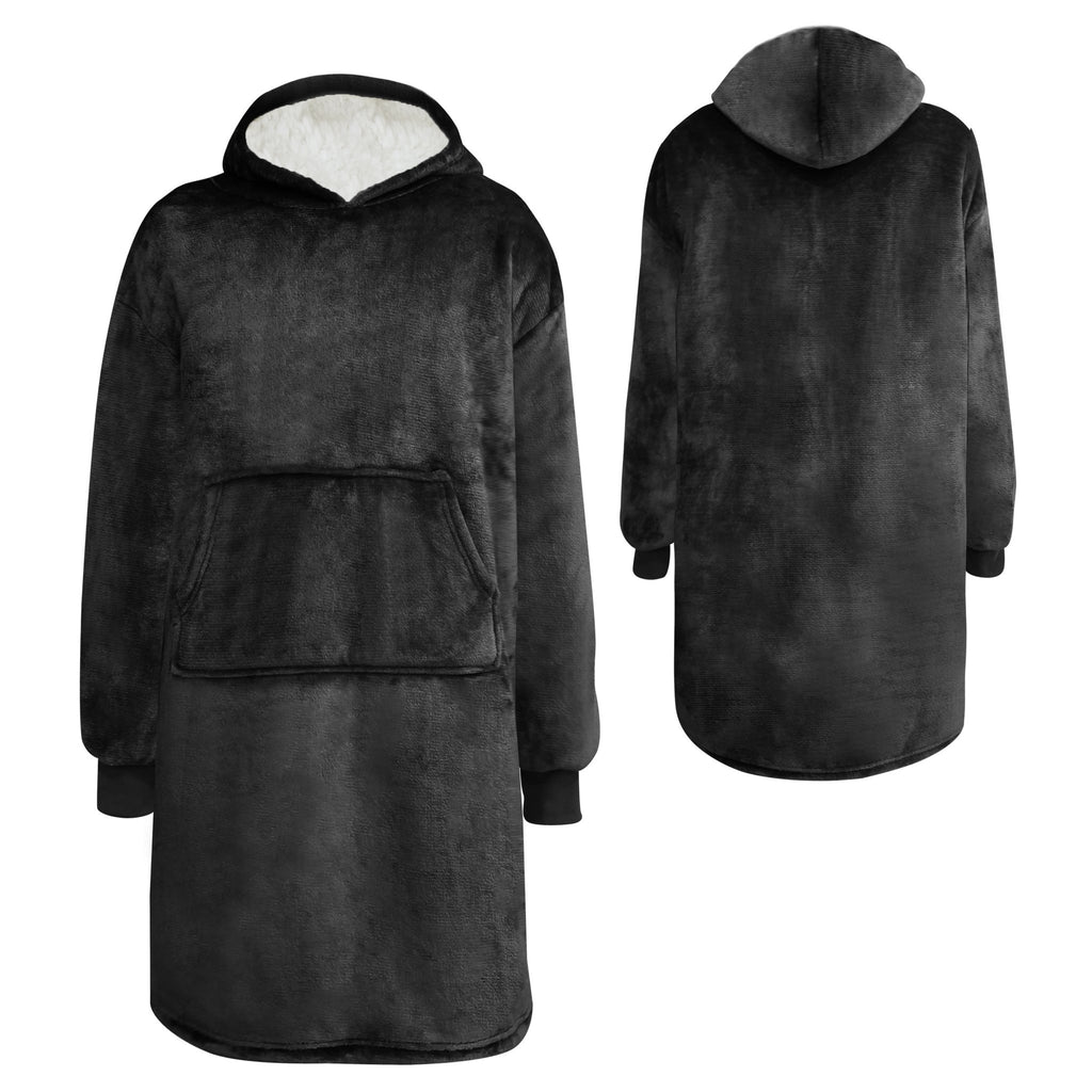 Textino Sherry - Hoodie 60x90 cm - Hoodiedeken - Tieners - Raaf - Zwart