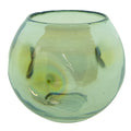 Theelichthouder Ø 12x12 cm Groen Glas Waxinelichthouder