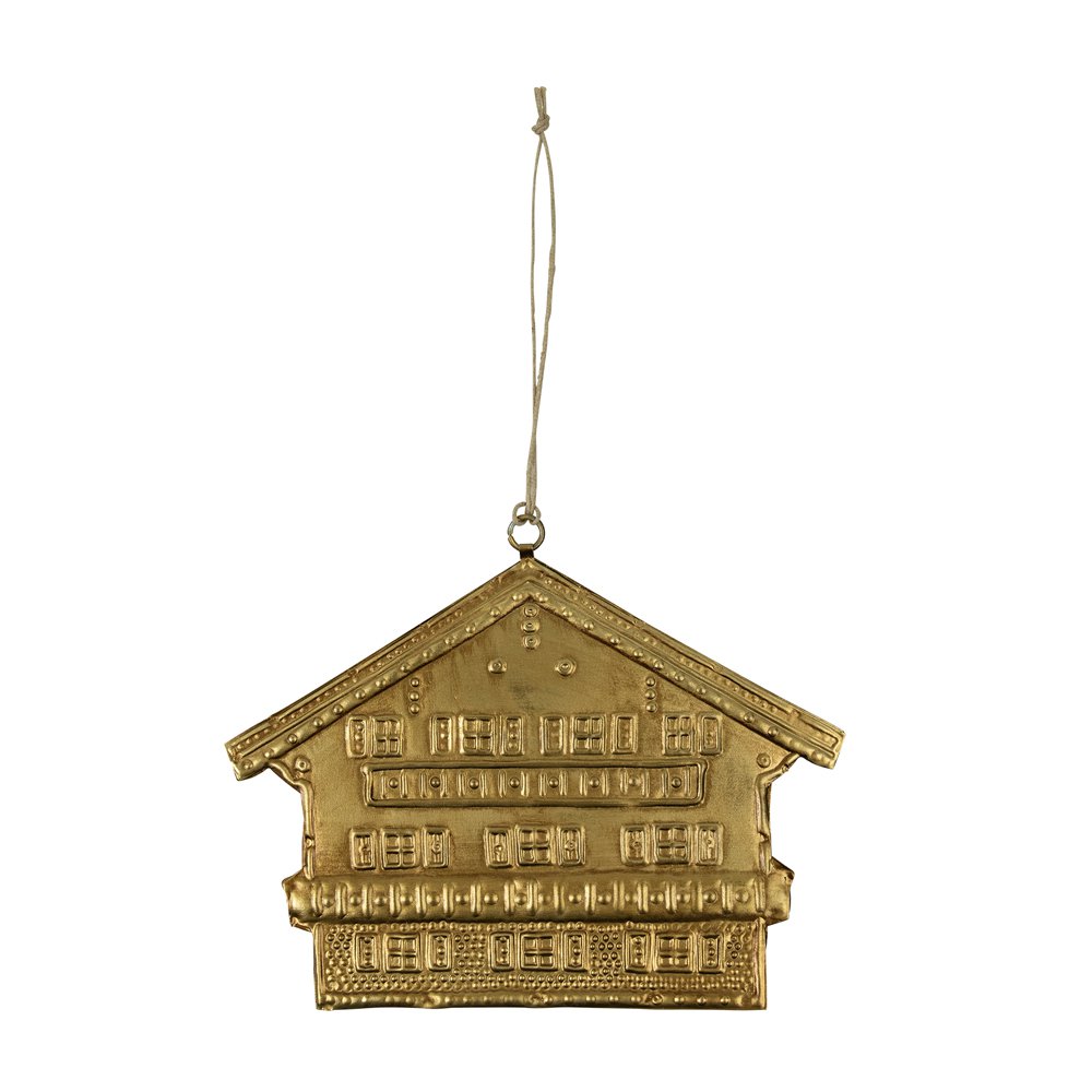 Hanger ijzer chalet b goud 16cm