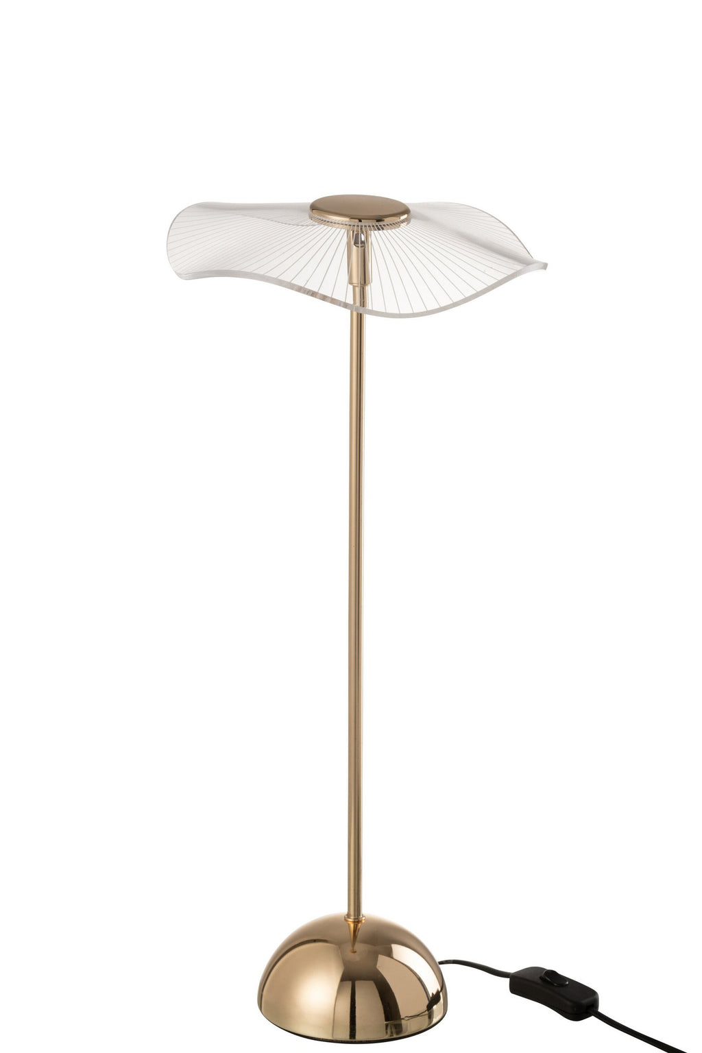 J-Line Tafellamp Led Bloem Metaal/Plastiek Goud Large