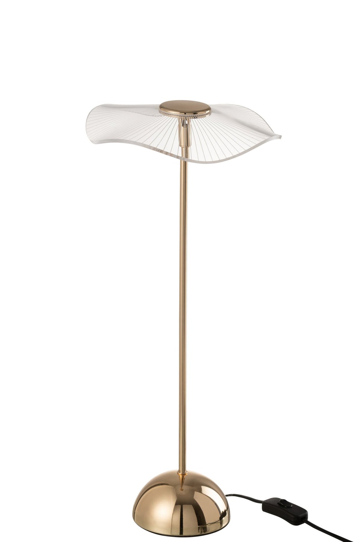 J-Line Tafellamp Led Bloem Metaal/Plastiek Goud Large