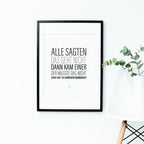 Iedereen zei dat dat niet werkt - poster 5 set