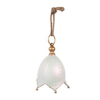 Decoratie Hanger Bel Ø 16x22 cm Wit Metaal