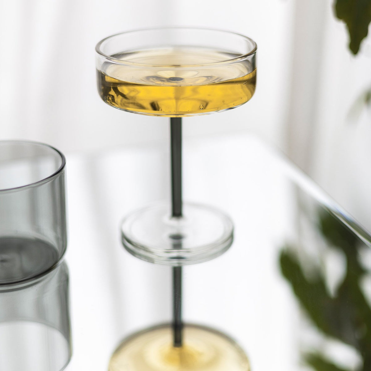 Champagneglas 20cl coupe grijs Fizz - Set van 2