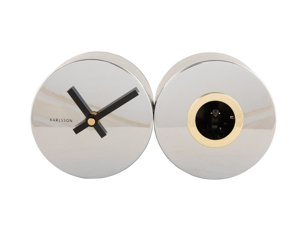 Wandklok Duo Koekoek Verguld