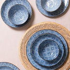 Soepbord Ø 20x4 cm Blauw Keramiek Soepkom