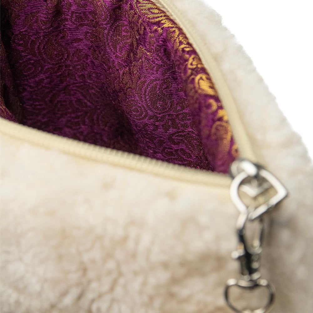 Schaap wit etui met hartje 15cm