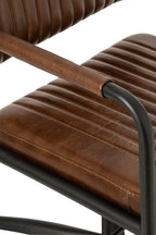 J-Line Bureaustoel - leer - bruin