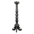 Kandelaar 65 cm Zwart Hout Kaarsenstandaard
