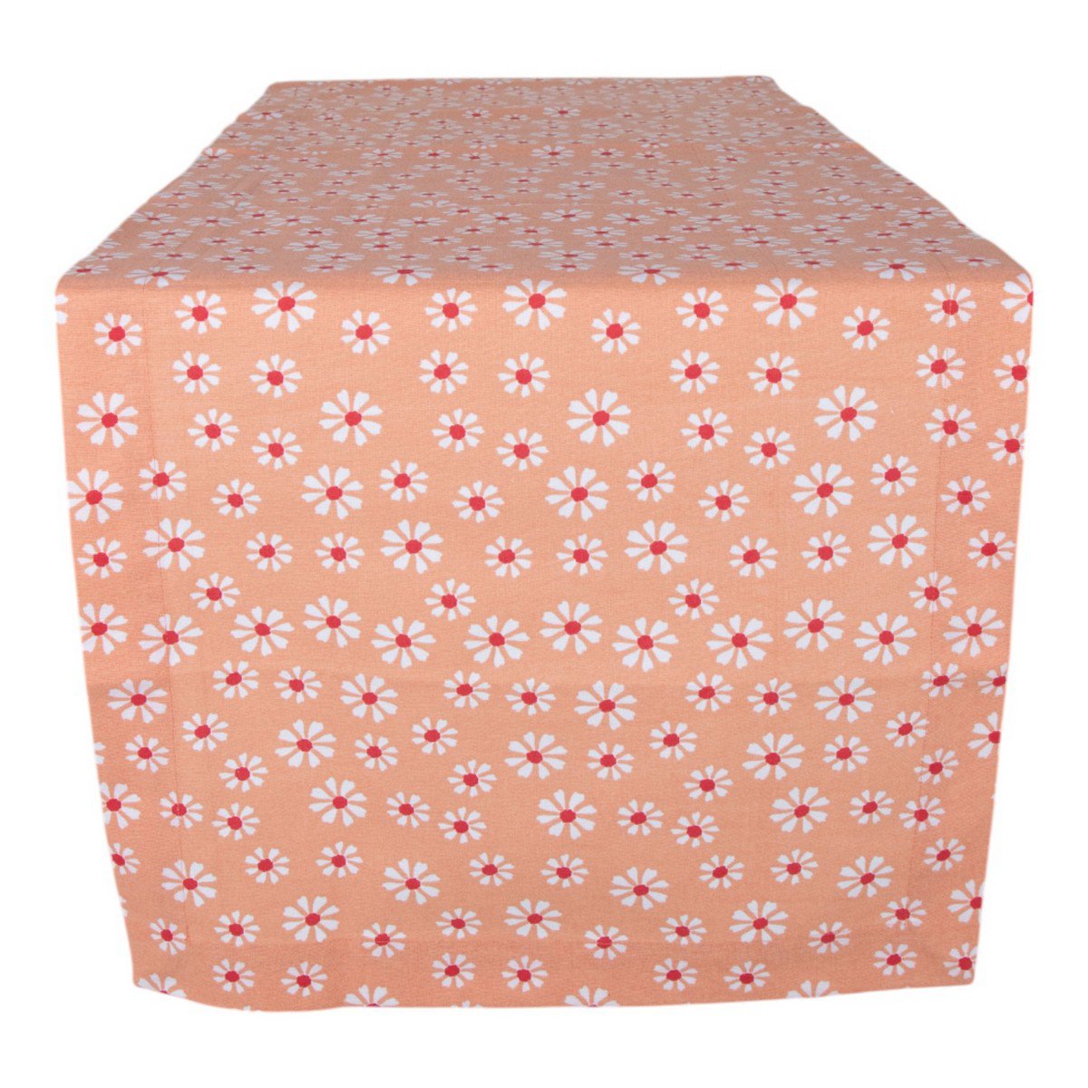 Daisy Flowers Tafelloper oranje 50x140cm