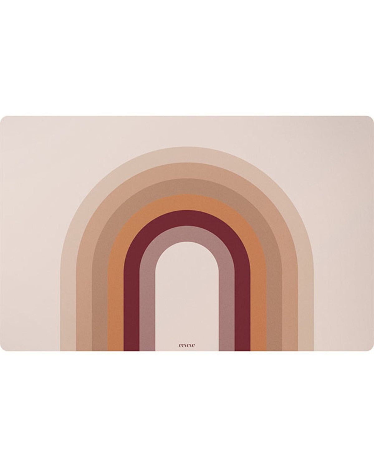 Retro -lijnen - perzik - deskmat