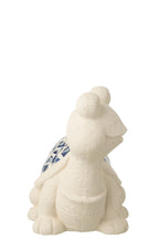 J-Line decoratie Schildpad Mozaïek - polyresin - beige/blauw