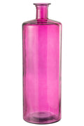 J -Line Vaas -fles - Glas - Roze - Small - 75 cm de zon
