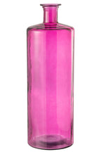 J -Line Vaas -fles - Glas - Roze - Small - 75 cm de zon
