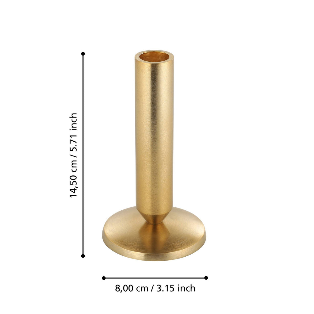 Kandelaar Jellicoe Goud 8x14,5cm