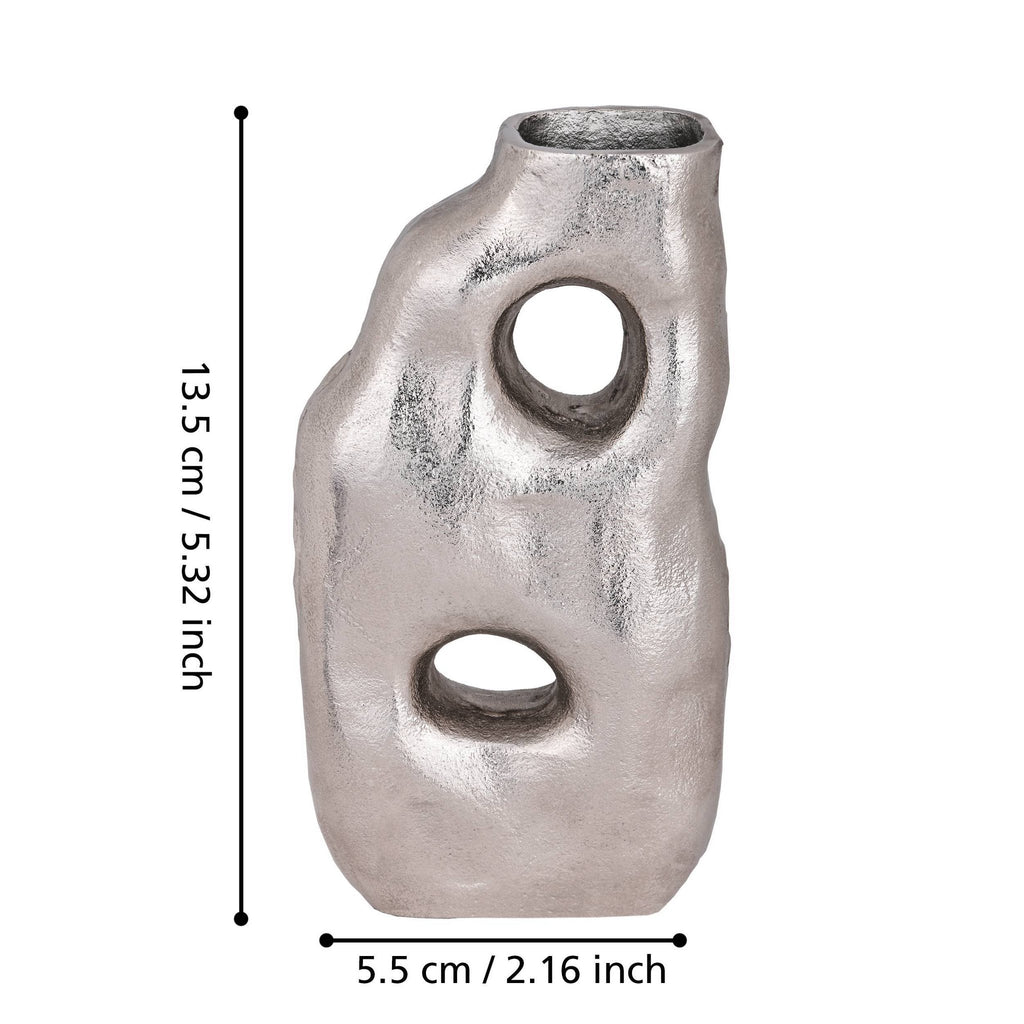 Vaas Tadoussac Nikkel 13,5x5,5x25cm