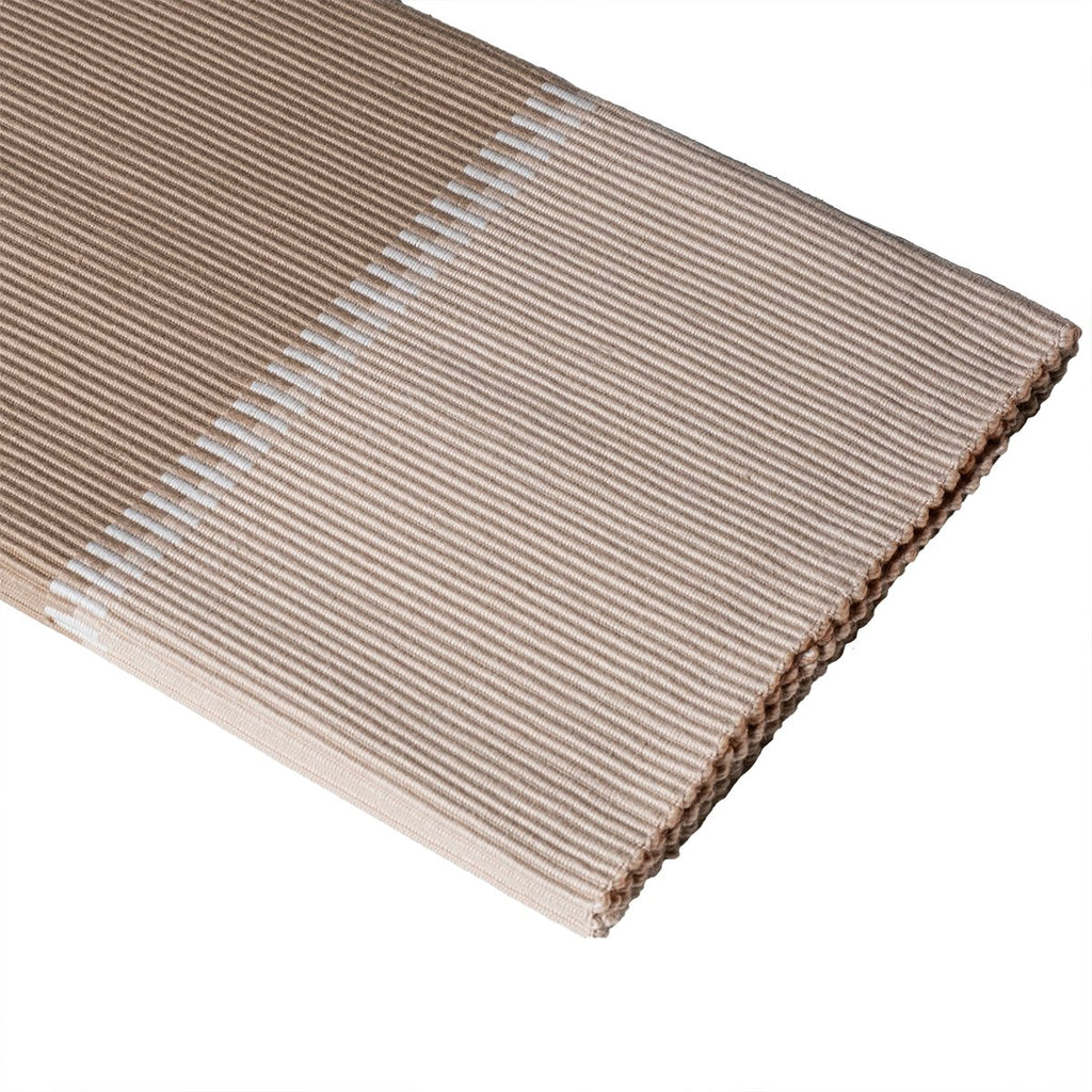 Rib Tafelloper zandkleur 50x140cm