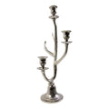 Kaarsen Standaard gewei zilver 3 h48 d20x14cm