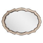 Mirror 52x3x75 cm Beige Bruin Hout Wall Mirror