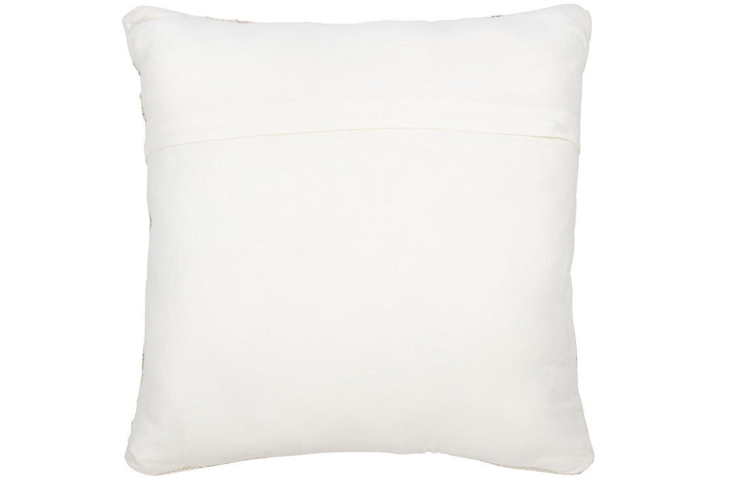 J-Line kussen Etnisch Kruis - wol/katoen - creme/beige