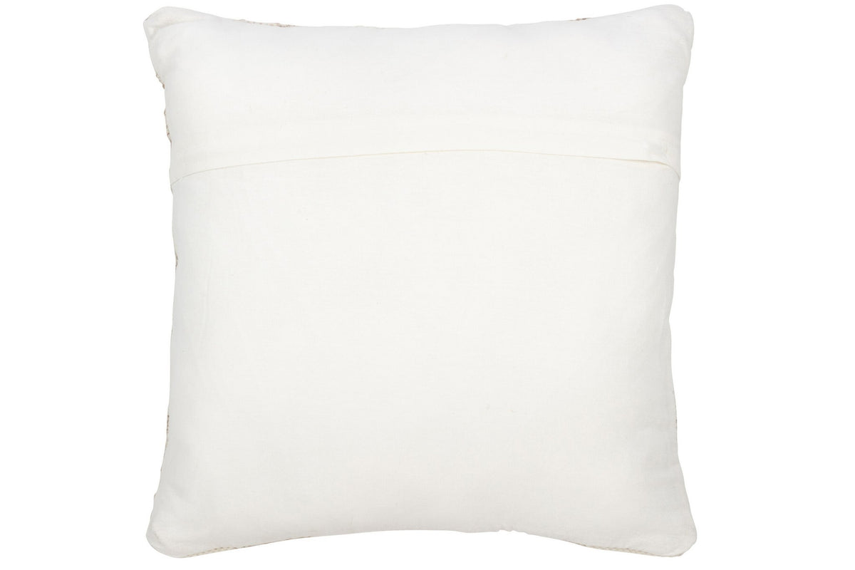 J-Line kussen Etnisch Kruis - wol/katoen - creme/beige