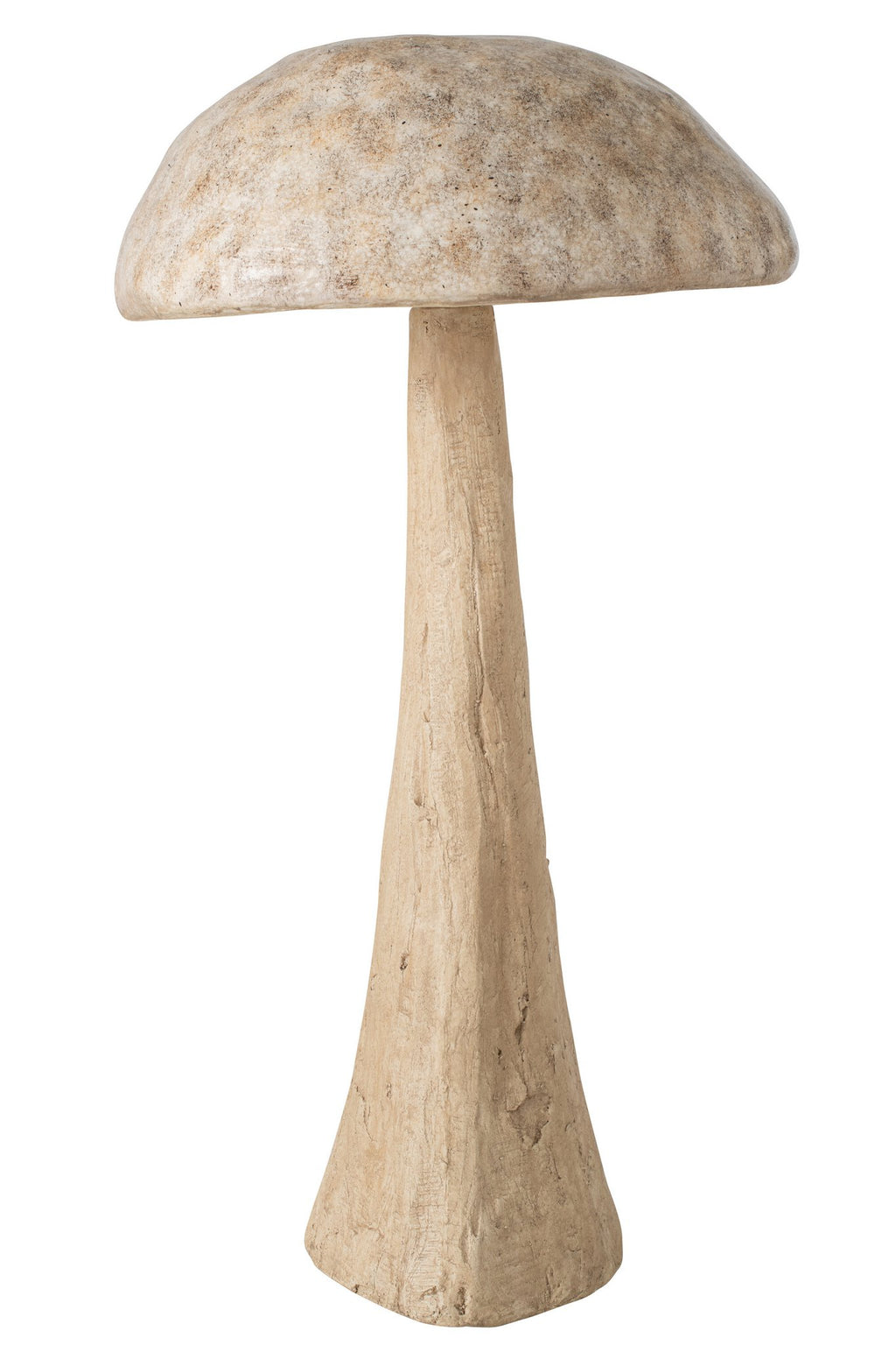 J-Line decoratie Paddenstoel - magnesium - beige - large