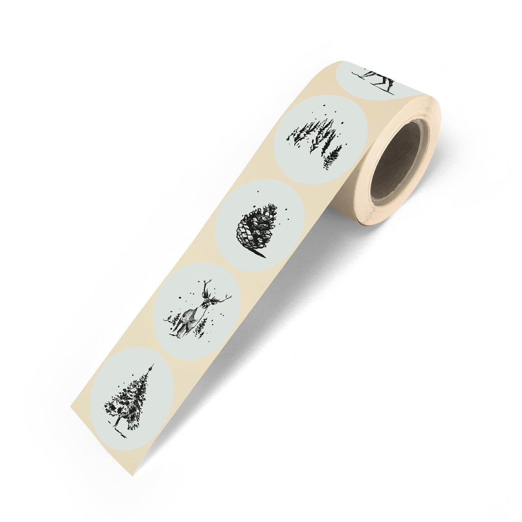 Signature Christmas '22 - Cadeaustickers op rol - 500 stuks