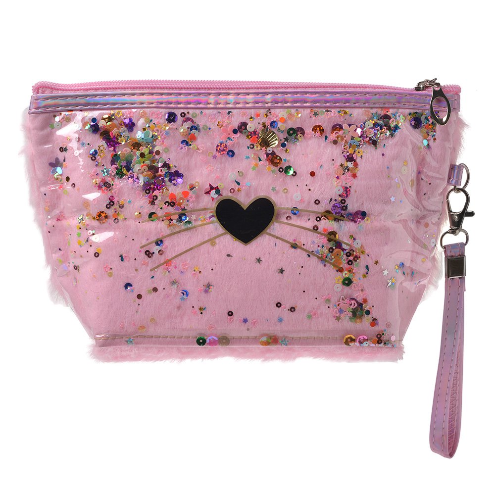 Toilettas Dames Hart 23x13 cm Roze Polyurethaan