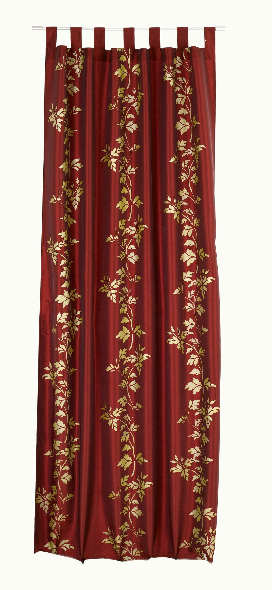 Murcia gordijn rood goud 140x245cm