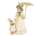 Beeld Konijn 21 cm Bruin Groen Polyresin