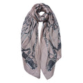 Sjaal Dames Print 90x180 cm Bruin Synthetisch Shawl Dames