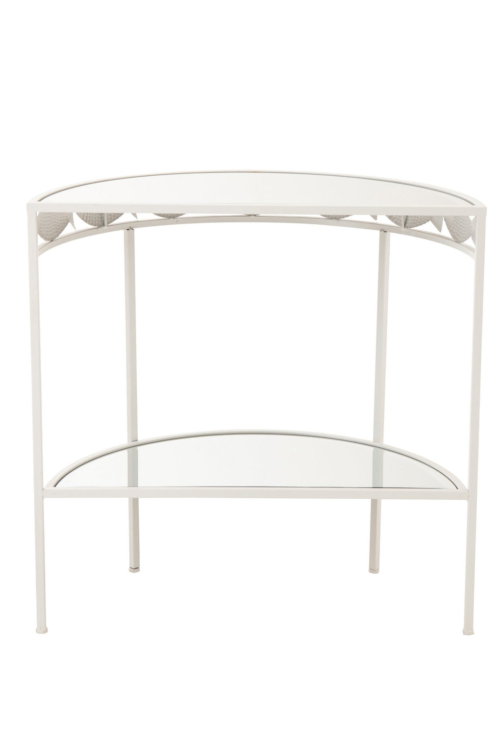 J-Line console Vis - ijzer - wit