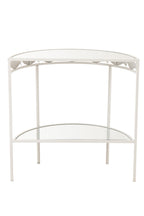 J-Line console Vis - ijzer - wit