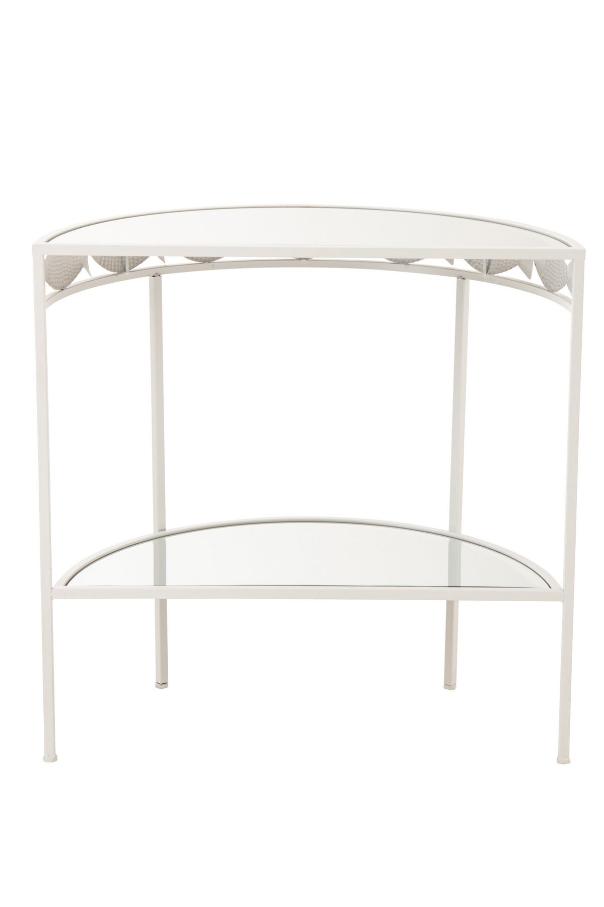 J-Line console Vis - ijzer - wit
