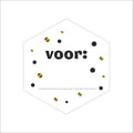 Wensetiket - Voor ........ - rol van 250 stuks