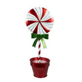 Kerstdecoratie Lolly 12x9x31 cm Rood Metaal