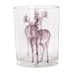 Theelichthouder Set van 2 Ø 7x8 / 10x13 cm Transparant Glas Hert