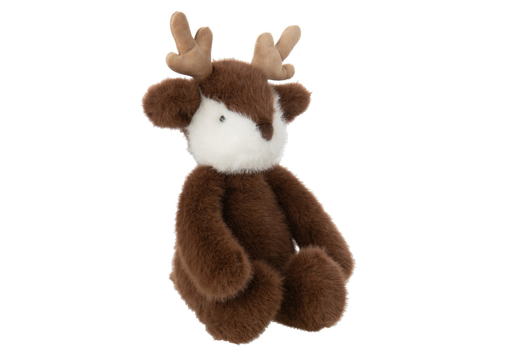 J-Line knuffel Rendier - polyester - bruin - medium