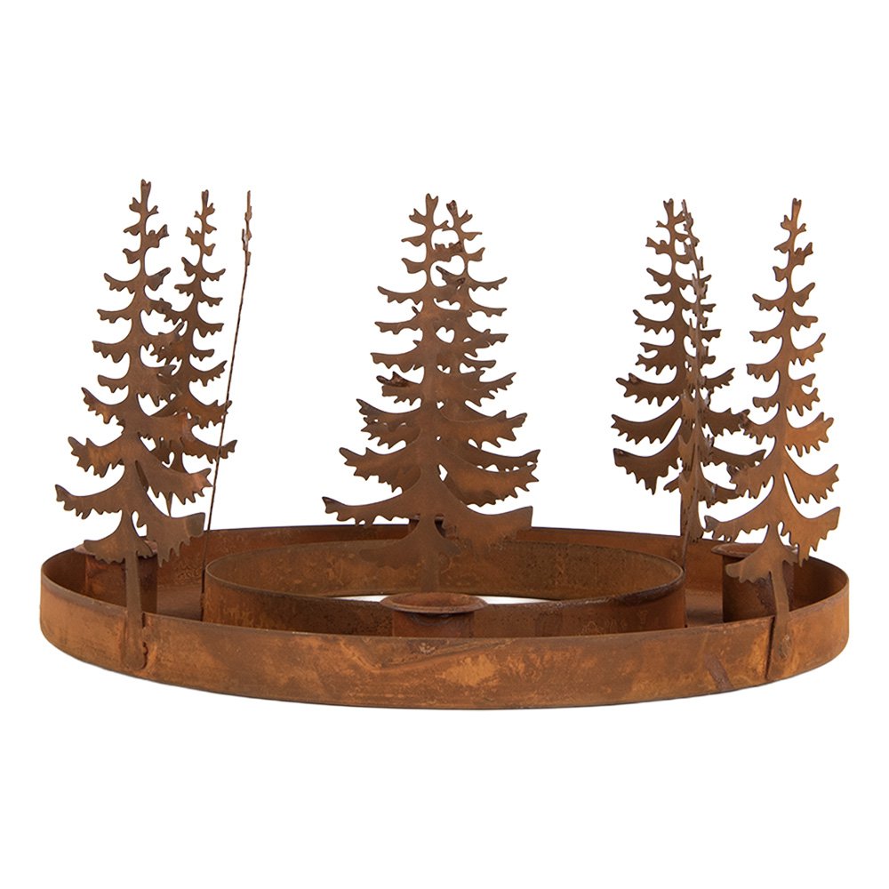 Kandelaar Kerstbomen Bruin Metaal