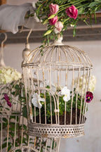 Vogelkooi Decoratie Set van 3 Wit IJzer Vogelkooi Decoratie