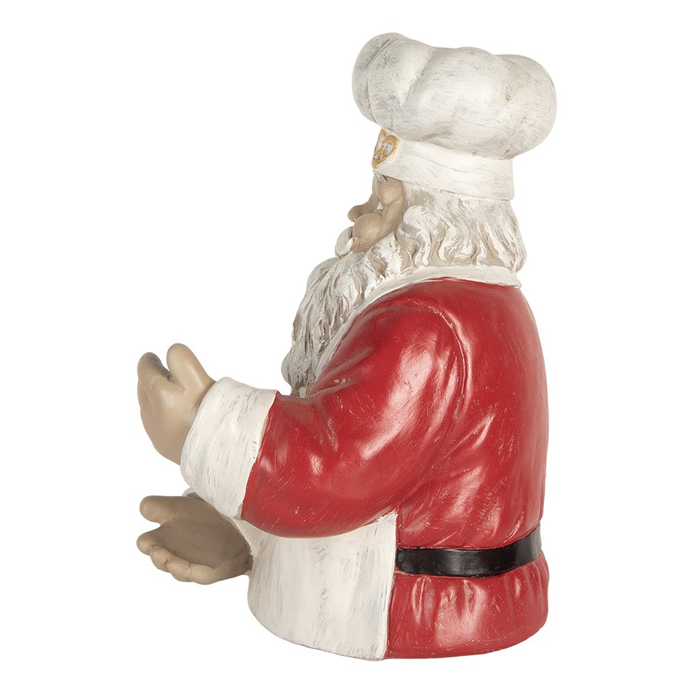 Decoratie Kerstman 25x25x35 cm Rood Kunststof