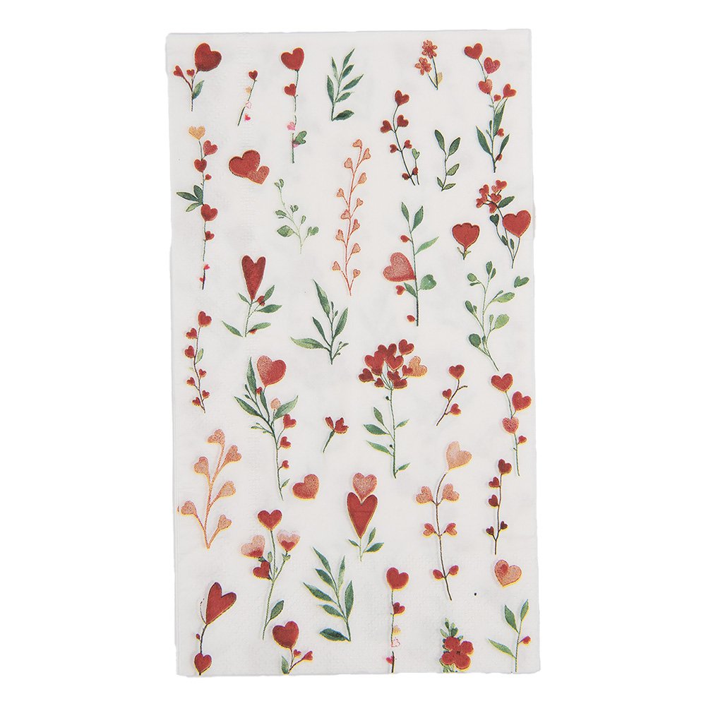 Servetten Papier Set van 20 33x40 cm Wit Papier