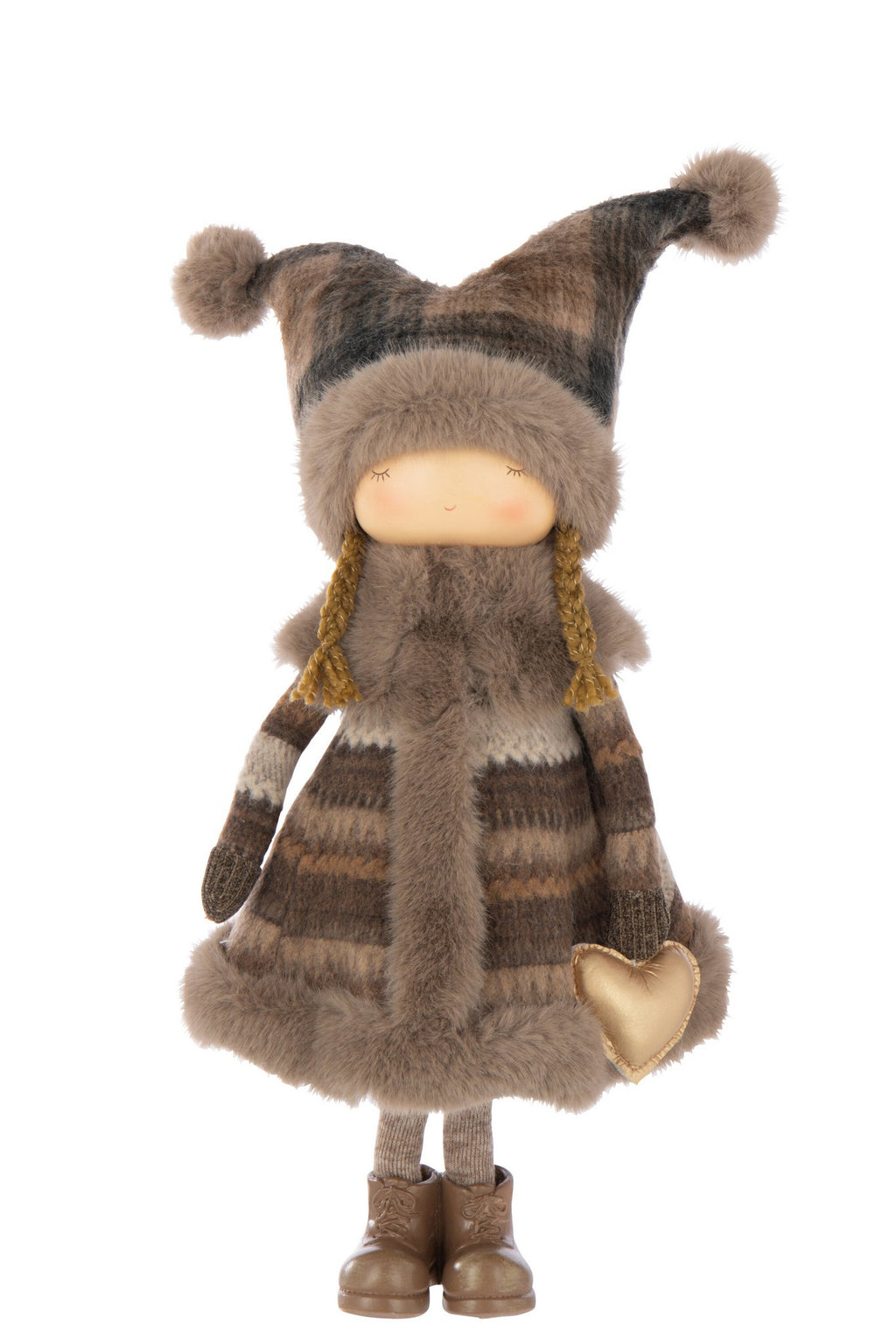 J-Line figuur Meisje + Hart - polyresin - mix - L