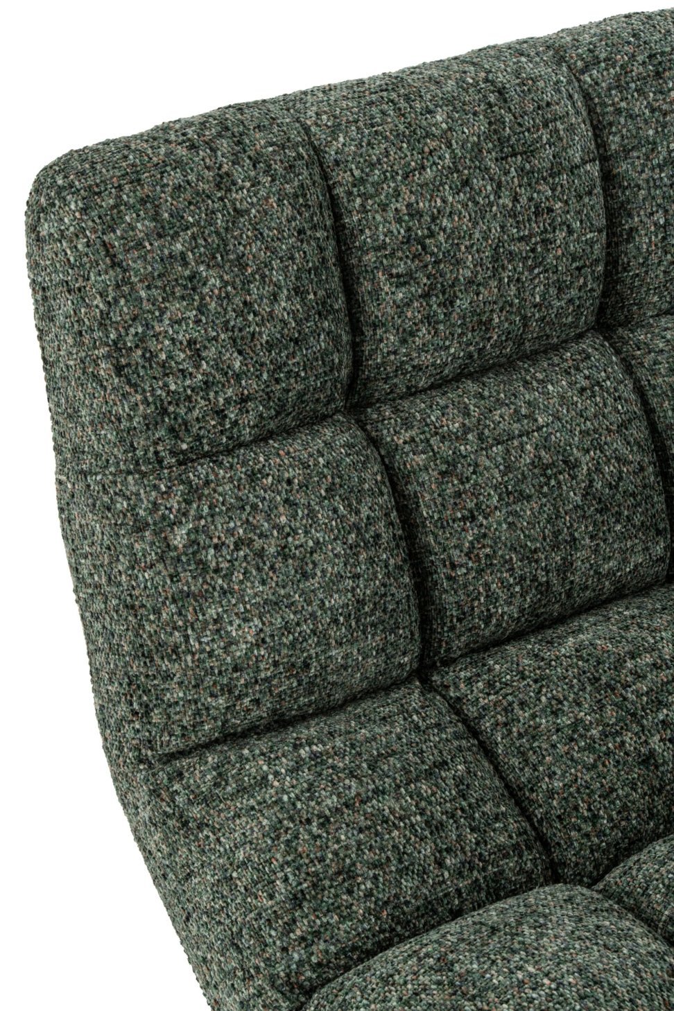 J-Line Gestoffeerde chaise longue - stof - smaragdgroen