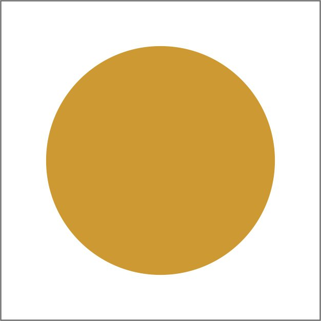 Blanco etiketten - Rond 25mm - mat goud