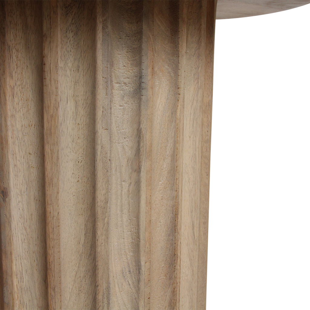 Bullnose bijzettafel naturel 55 cm