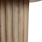 Bullnose bijzettafel naturel 55 cm