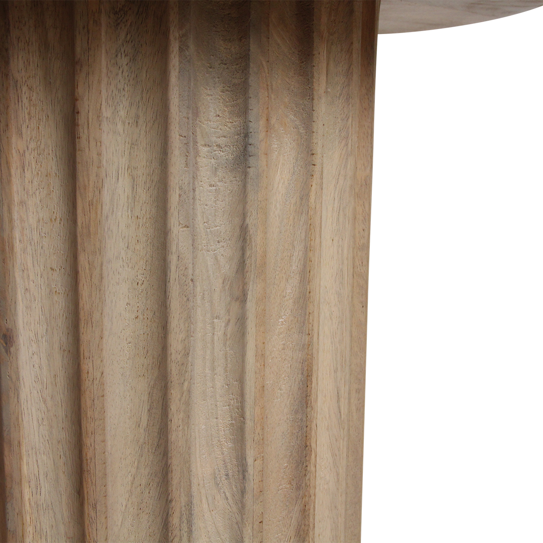Bullnose bijzettafel naturel 55 cm