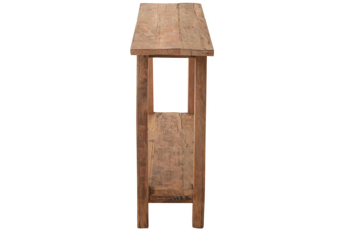 J-Line Console Vierkant Gerecycleerd Hout Naturel