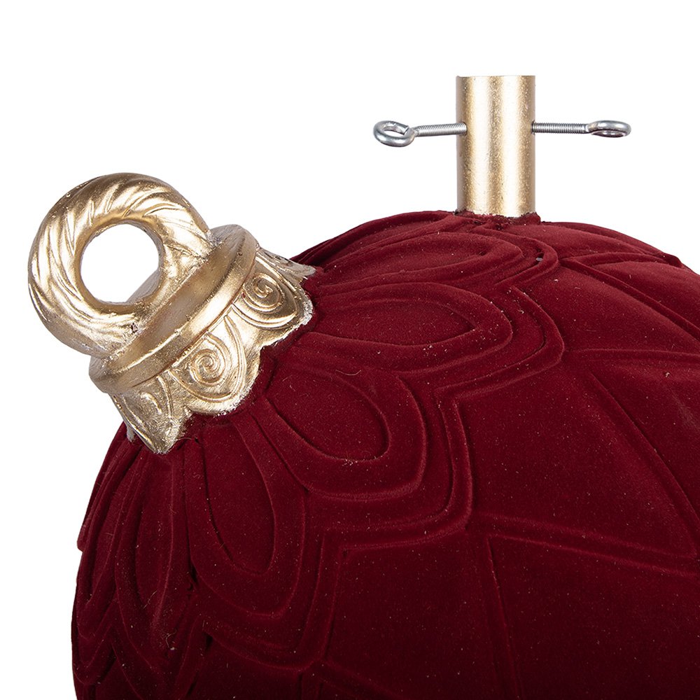 Kerstboom Standaard Kerstbal 42x40x43 cm Rood Keramisch materiaal